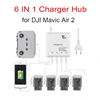 For Mavic Air 2 Drone 6 in 1 Battery Charger with USB Port Remote Control Charging Hub Intelligent Multi Charger Accessory ► Photo 1/6