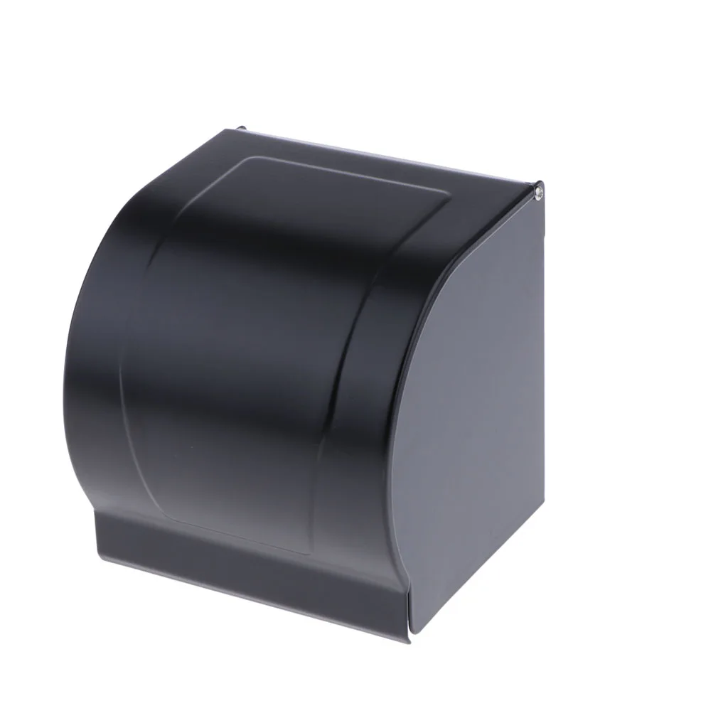Metal Wall Mounted Tissue Storage Box Bath Toilet Tissue Holder Bathroom Shelf Toilet Accessories