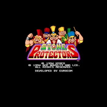 

Stone Protectors USA Version 16 bit Big Gray Game Card For NTSC Game Player