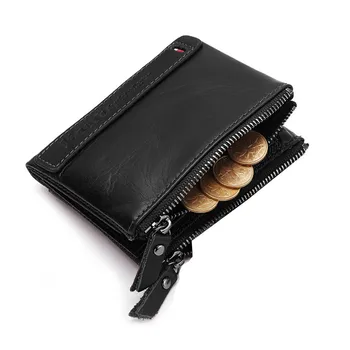 

2020 Women's Wallet KAVIS Leather Zipper Wallet Multi-layer Compartment Coin Purse Retro Wallet Zipper Design Mini Wallet Women