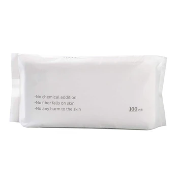 

Baby Cotton Tissue Disposable Face Towel for Sensitive Skin Dry and Wet Use Cotton Wipes Disposable Cleansing Towel