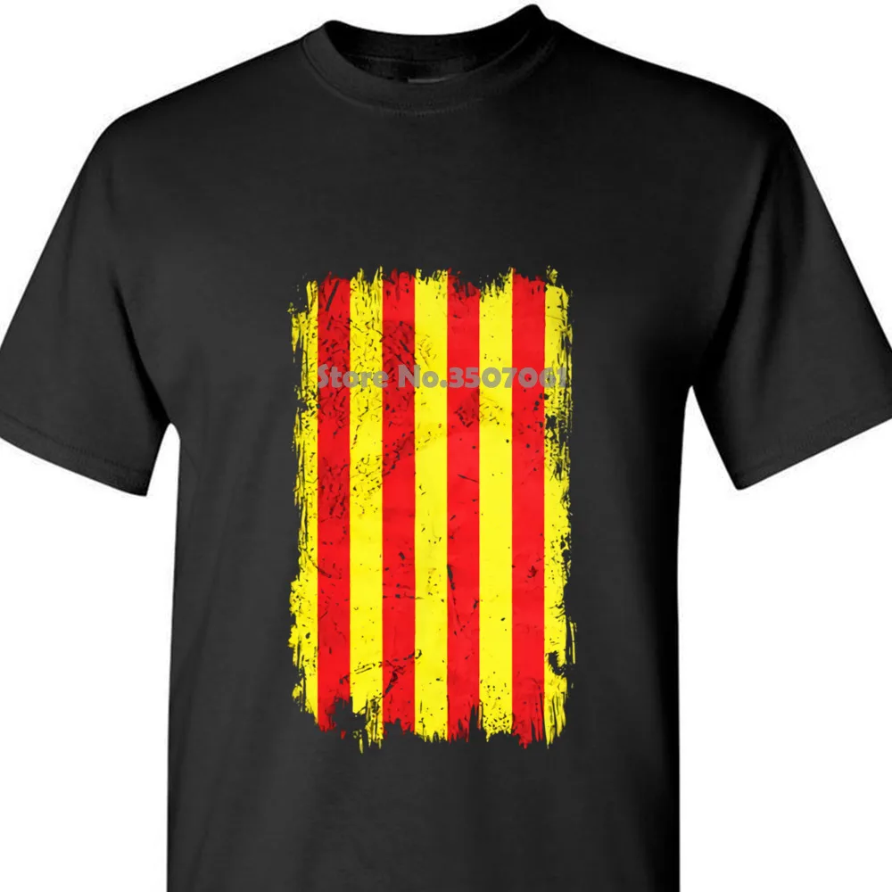 Catalonia Гранж флаг мужская футболка Топ Catalunya Catalonian подарок 2019 Мода 100% хлопок Slim Fit Топ