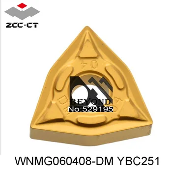 

Original ZCC WNMG060408-DM YBC251 WNMG 060408 10pcs ZCCCT Carbide Inserts CNC Turning Tool Lathe Cutter Tools