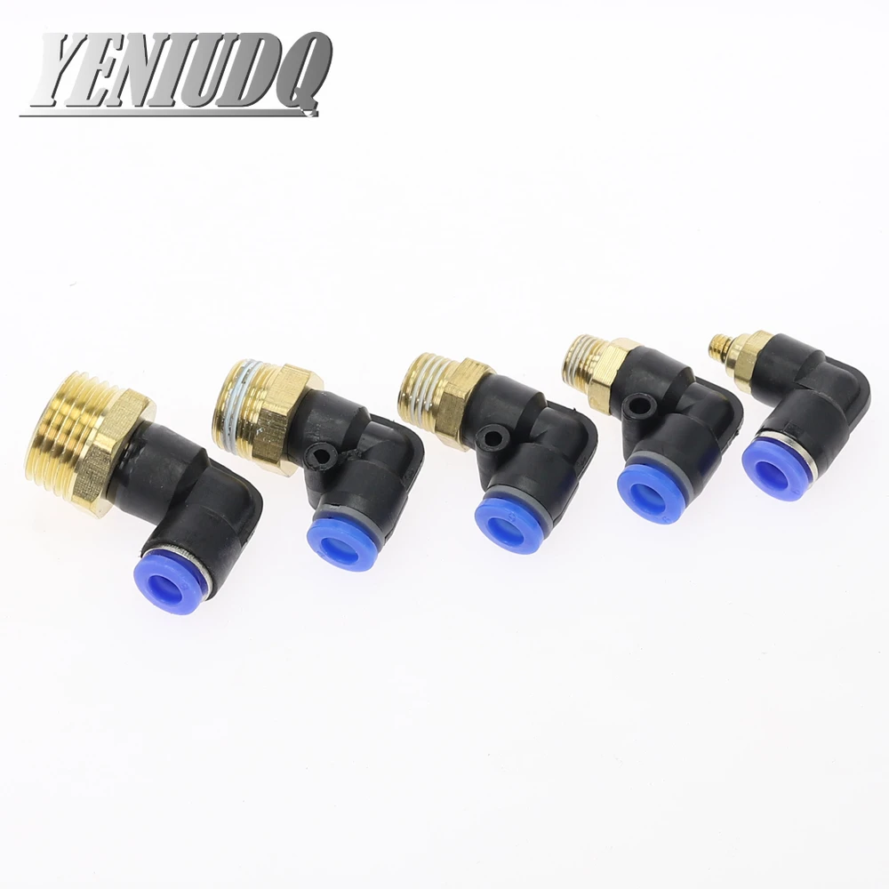 PL &quotшланг OD 4 6 8 10 12 мм 1/8'' 1/4 'Ɖ/8'' 1/2 ''BSP наружная резьба Пневматический