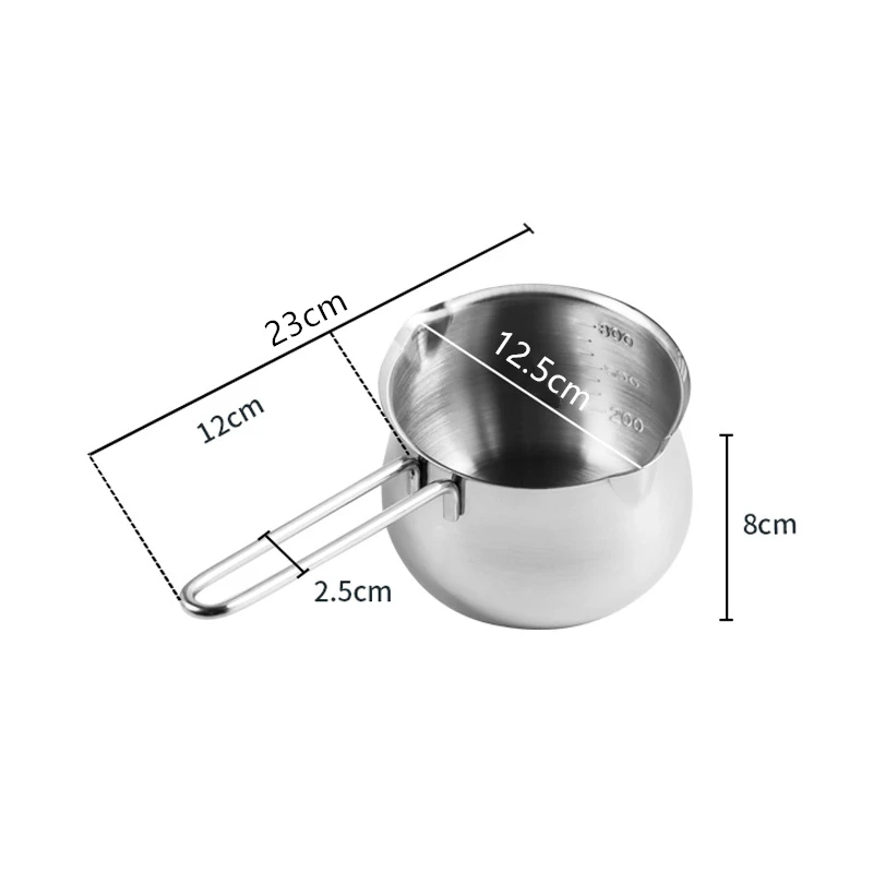 Stainless Steel Small Saucepan Mini Soup Pot for Gas 