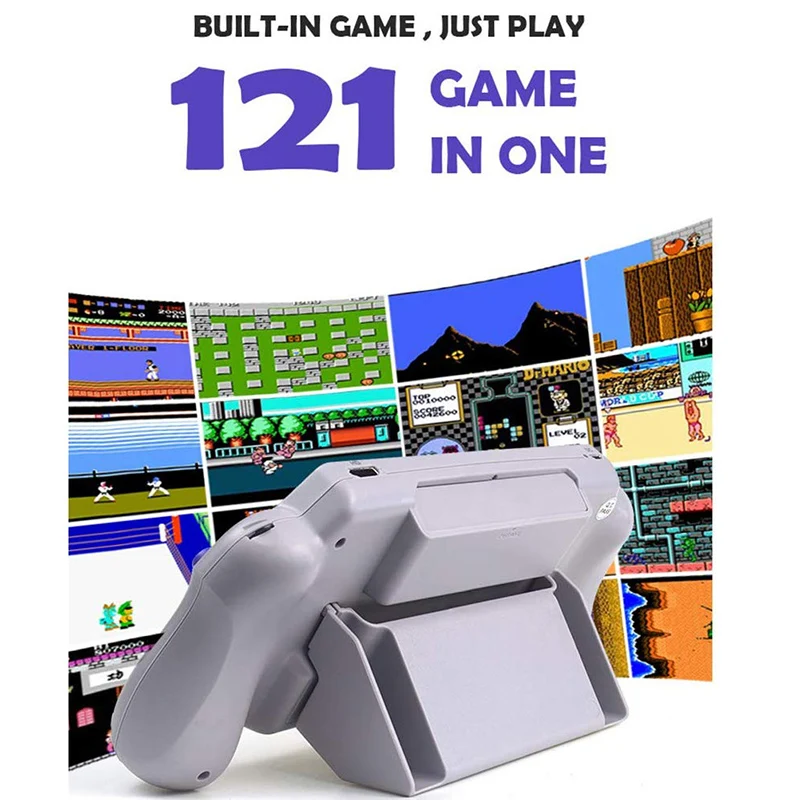 7 дюймов портативная игровая консоль с поддержкой игровой карты 4K HD выход для HDMI ТВ/2 игрока игра для FC/GBA/NES/для детей подарок