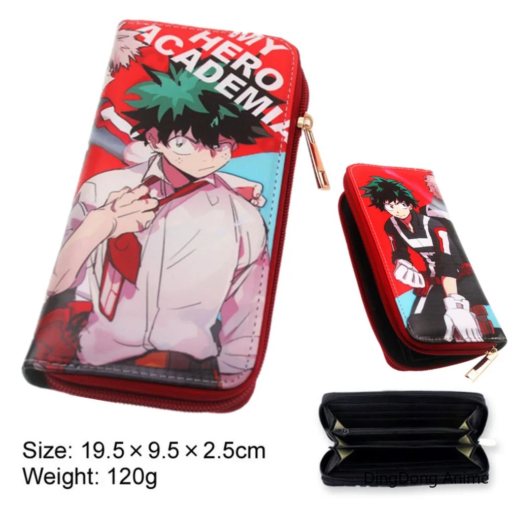 Аниме Мой Boku no Hero Academy длинный PU кошелек мой герой Academy Midoriya izku кошелек на молнии фото держатель для карт слоистая сумка для монет