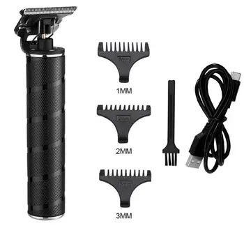 

Professional Hair Clippers Men T-Blade Beard TrimmerRechargeable Cordless Haircut Machine Barber Grooming Kit