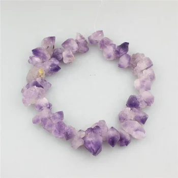 

15-25mm 5pcs/lot Natural quartz strand,Fashion natural irregular stone jewelry component,strand wholesale