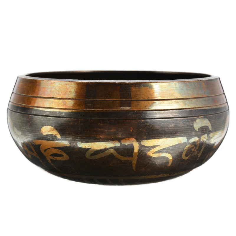 Copper Buddhism Alms Bowl Yoga Tibetan Meditation Sound Accessory Bowl Buddhism Therapy Chakra Singing Bowl Decor Craft