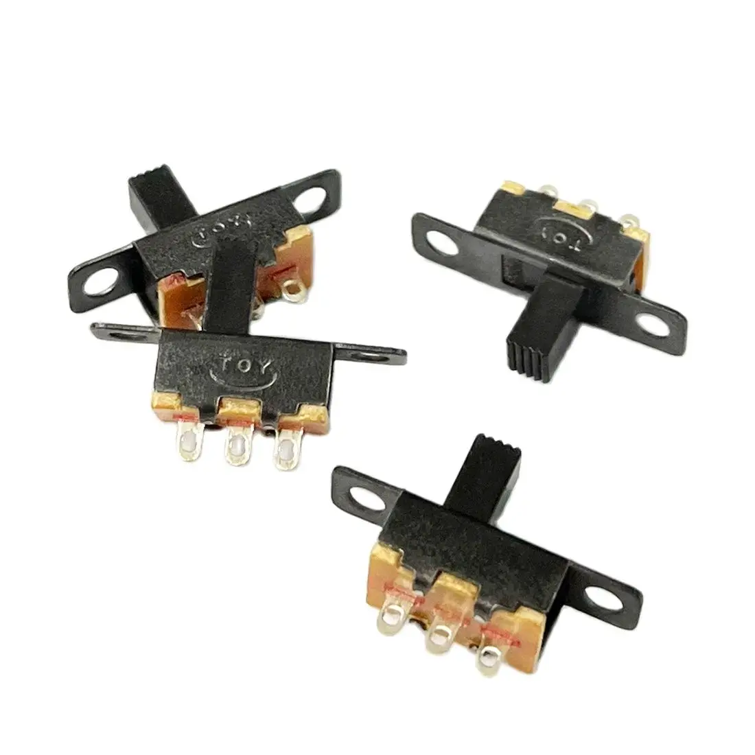 10pcs japan direct slide toggle switch transceiver signal conversion 10 pin 3 gear sssu124900 10pcs Toggle Switch Button 6 Feet 7mm Handle Length