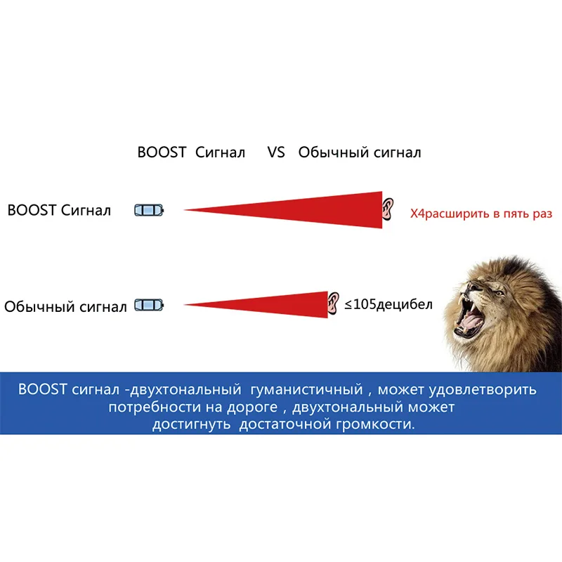 BOOST-163H 1 Пара клаксон сигнал автомобиля/сигнал/сигнал для автомобиля/звуковой сигнал автомобиля /двухтональный/водонепроницаемый/громкий/12V 118ДБ80MM