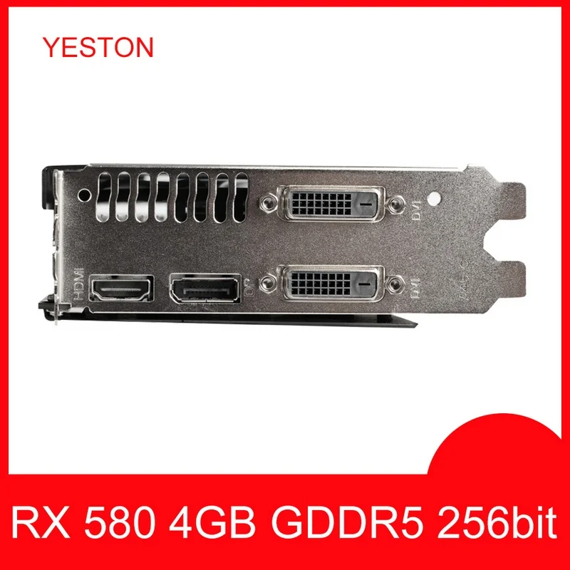 Yeston Radeon видеокарта RX 580 GPU 8 ГБ GDDR5 256bit игровой настольный компьютер ПК видео Поддержка DVI-D/HDMI PCI-E X16 3,0