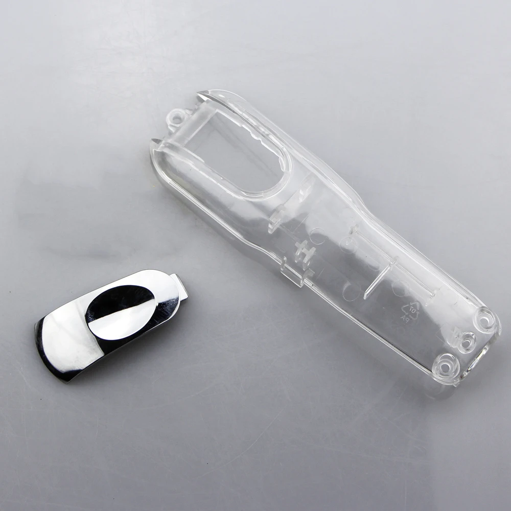Transparent Silver Mythus Парикмахерские аксессуары профессиональный электрический триммер для волос резак передняя крышка чехол 8148/8591 машинка для стрижки волос - Цвет: Transparent Silver
