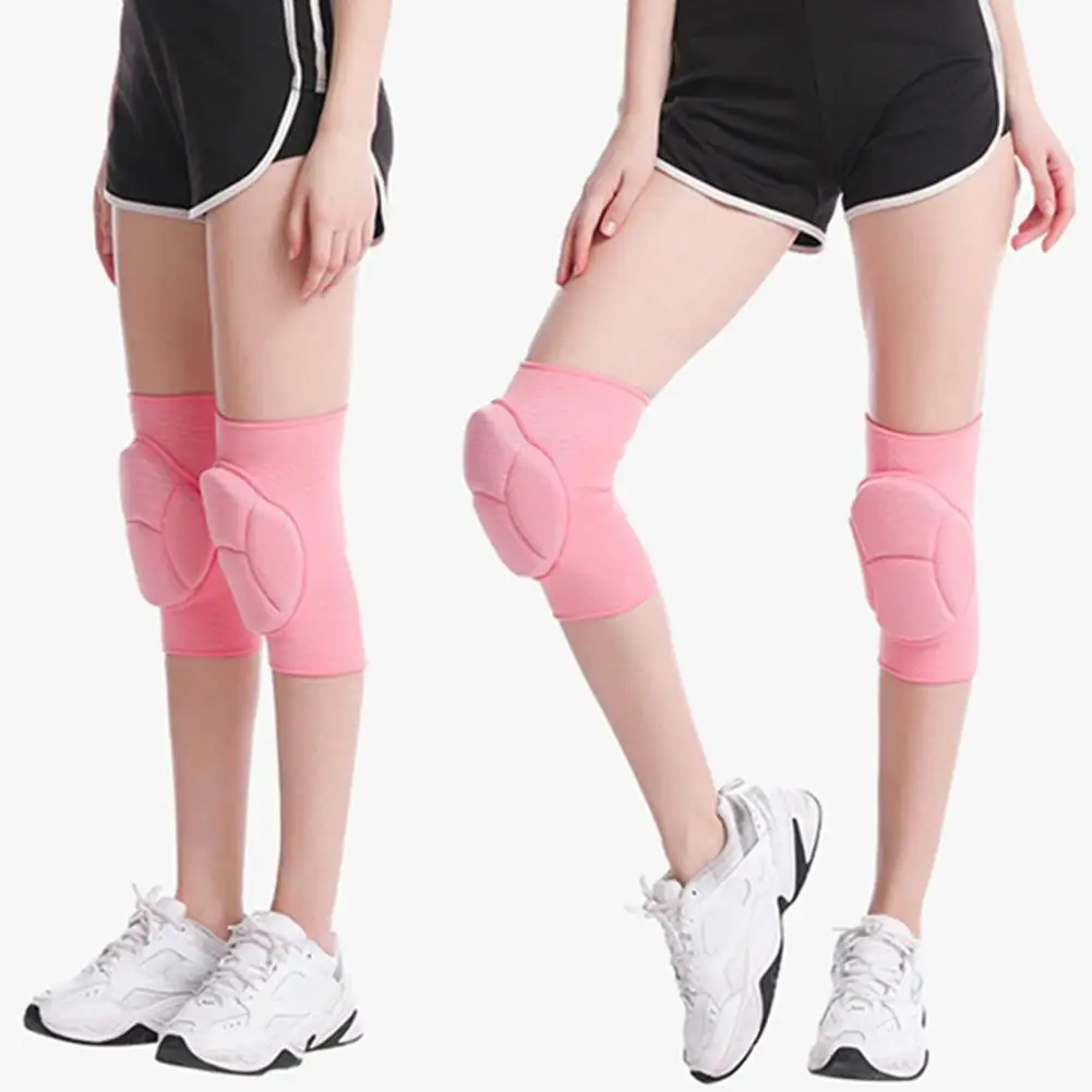 1pc Sports Kneepad Daily Comfortable Soft Women Cycling Ski Dancing Warm Knee Pad For Yoga