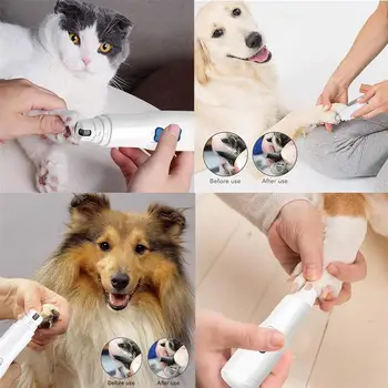 

1PC Pet Nail Trimmer Battery Power Easy to Use Professional Cat Nail Grinder for Pet Use