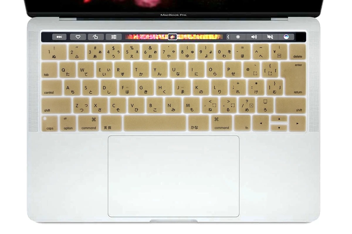 Gold HRH Пыленепроницаемая клавиатура для Macbook New Pro1" A1706 A80 A2159 Pro 15" A1707 A1990 с сенсорной панелью японская версия - Цвет: Gold