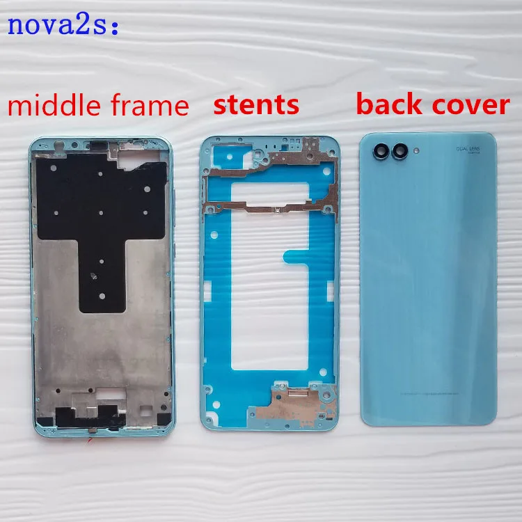 

Gift+100%new LCD Holder Screen Front Frame For Huawei Nova 2S Housing Case Middle Frame For Huawei Nova 2 S Repair Spare Parts