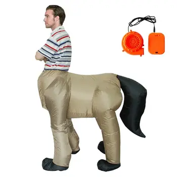 

Halloween Costume for Adult Men Centaurus Inflatable Horse Body Human Face Cosplay Fancy Party Dress
