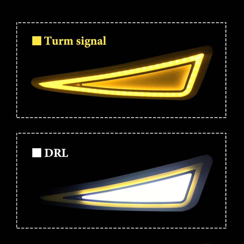 LYMOYO 2 шт. drl Дневной ходовой светильник eagle eye cob Светодиодные Автомобильные лампы белого цвета с желтым поворотом автомобильный сигнальный согревающий светильник автомобильный Стайлинг 12 В