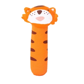 

Baby toy in the shape of Tiger bar with Rattle Sound Fabric Toys