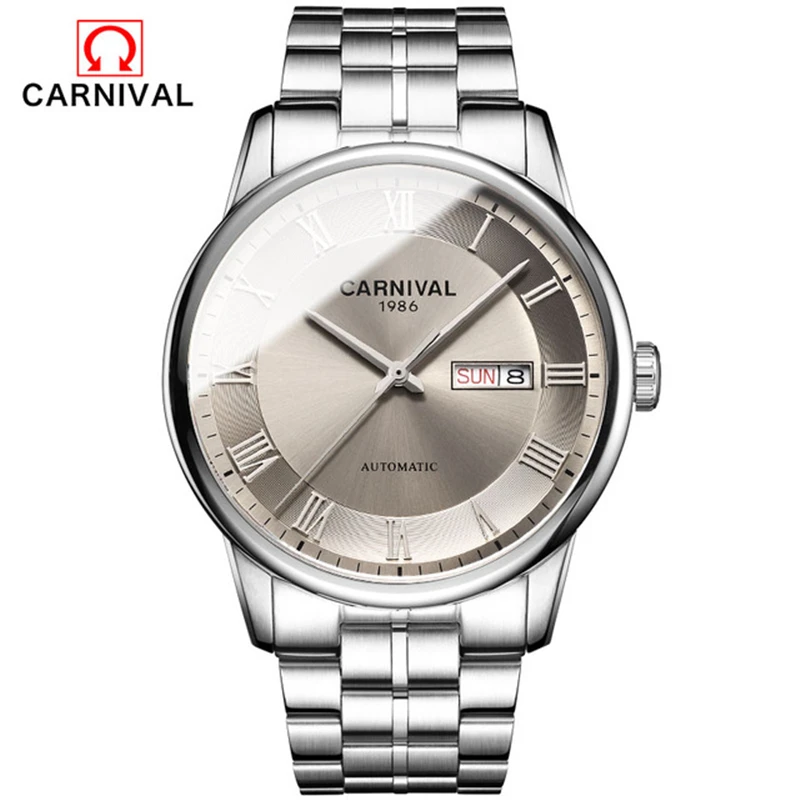 

CARNIVAL Brand Luxury Business Mechanical Watch Men Fashion Sapphire Automatic Dress Wristwatch 30m Waterproof 2023 Reloj Hombre