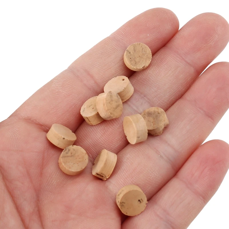 10Pcs Water Key Water Key Spit Valve Cork Pad For Trumpet Trombone Repair Accessories Diameter 9Mm Thickness 4Mm woodwind instrument accessories