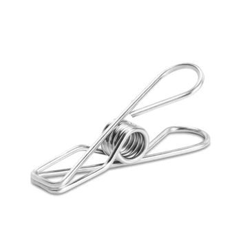 

100 Pieces of Stainless Steel Clothespins for Drying Clothes, Windbreak Clips, Clothespins and Sheets, Drying Clips