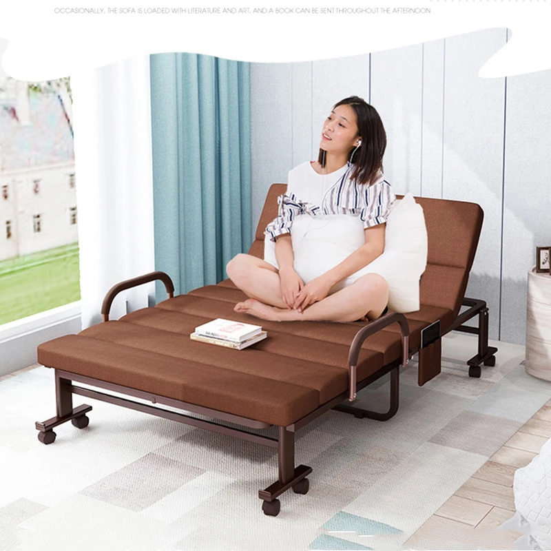 

Folding Sheets People Double Office Lunch Break Nap Marching Accompanying Portable Folding Simple Bed Recliner Home