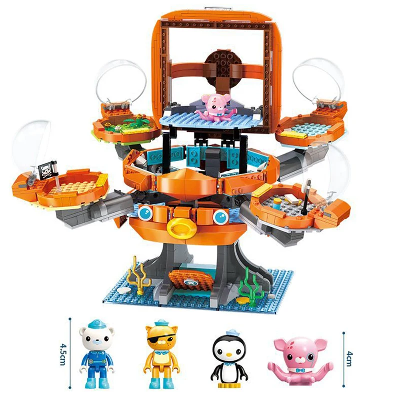 Набор строительных блоков Octonauts Octopod подводная лодка развивающая игра фигура