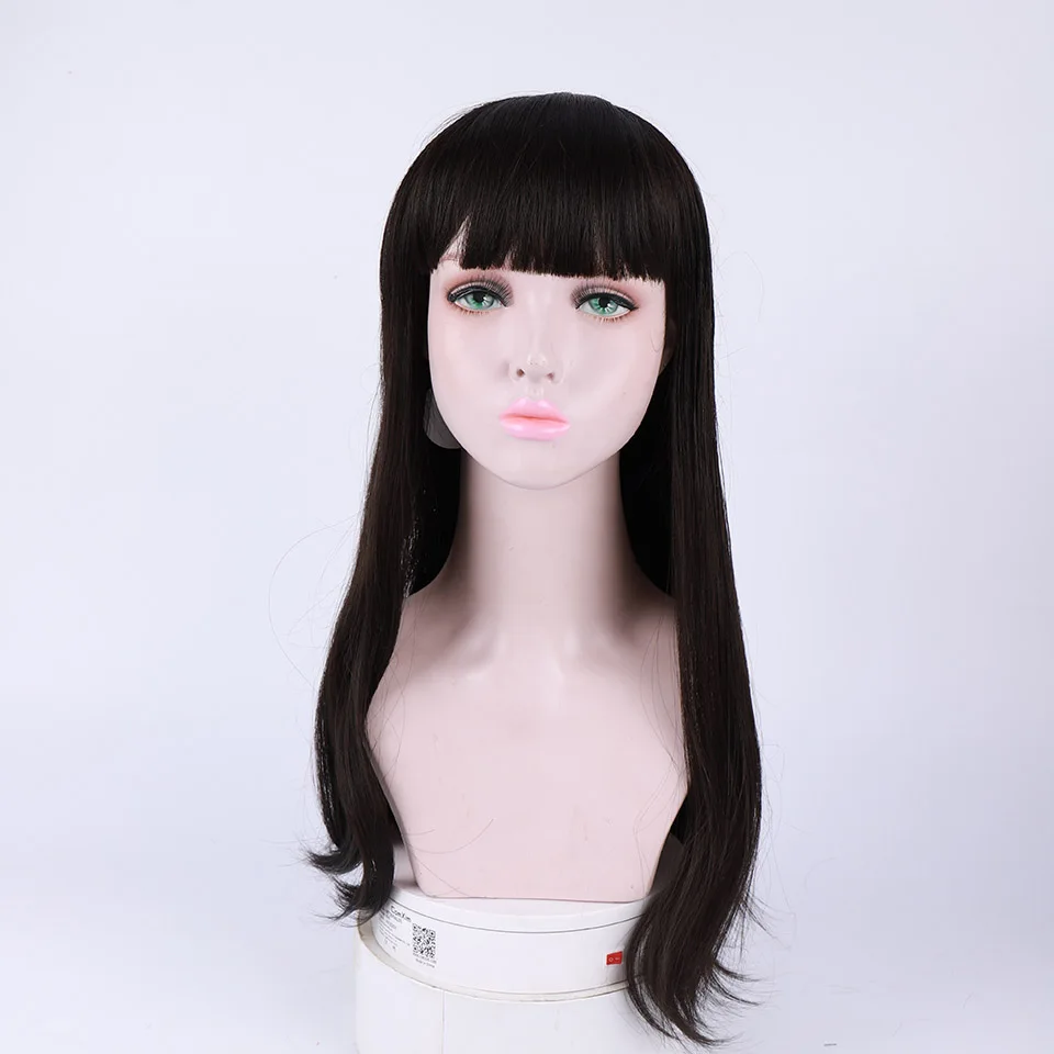 

2 Colors Long Slightly curled Synthetic Wigs Wig Mixed Long Wigs for Women Nature Wigs