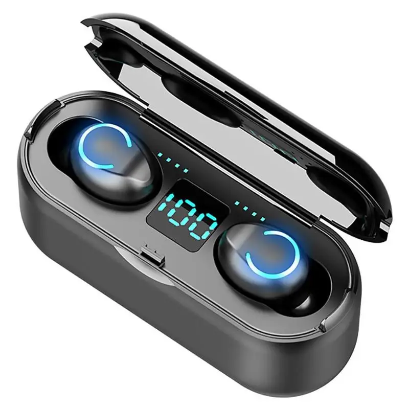 F9-8 TWS мини беспроводные Bluetooth наушники Handsfree Спорт Bluetooth 5,0 TWS наушники с 2000 мАч зарядная коробка для iPhone Android наушники беспроводные