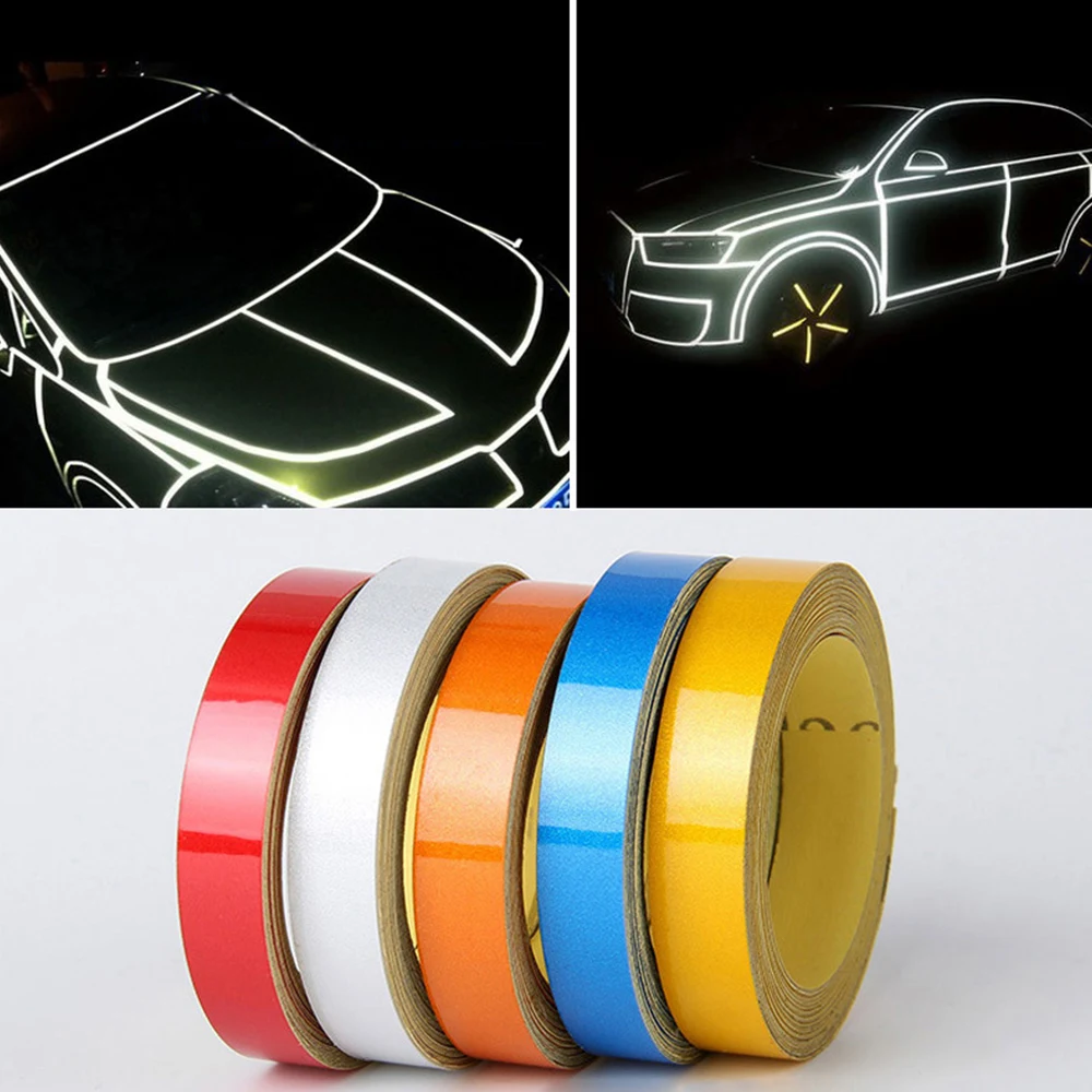 

Car-styling Night Magic Reflective Tape 1cm*5m Automotive Body Motorcycle Decoration Car Sticker