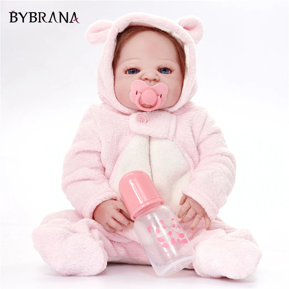 Полностью силиконовая виниловая Реалистичная кукла Reborn Девочка Младенцы Куклы 23 дюймов 58 см реалистичные принцесса детские игрушки подарок на день рождения