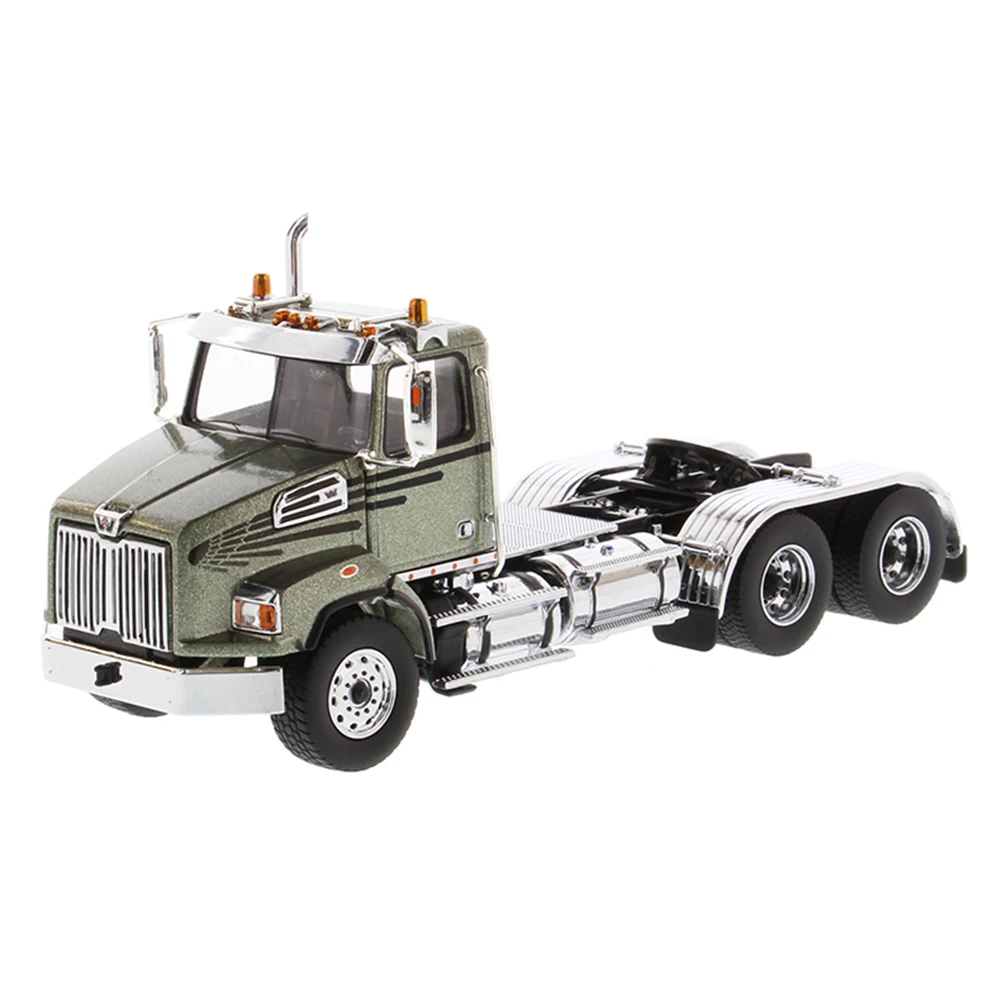 1/50 масштабная модель грузовика бренд Diecast Masters Western Star 4700 SF тандем день кабина в металлическом оливково-зеленом коллекции украшения игрушки