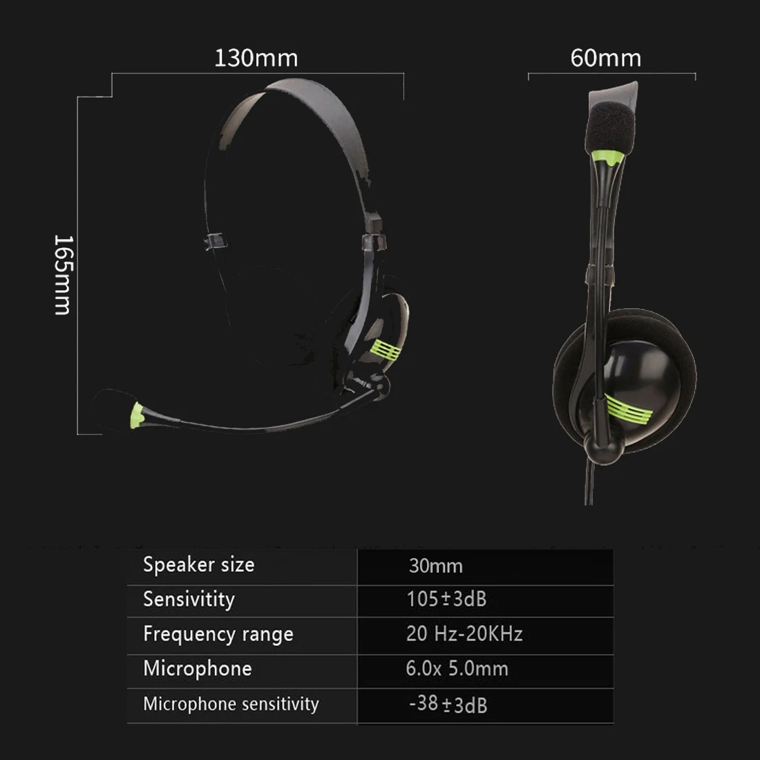 Corded USB Computer Headsets Over Ear Earphone with Noise Cancelling Mic in line Controls for Skype Call Center Lightweight