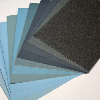 

10Pcs Sandpapers Wet/Dry 220-2500 Grit 27x23cm Automotive Replacement Set