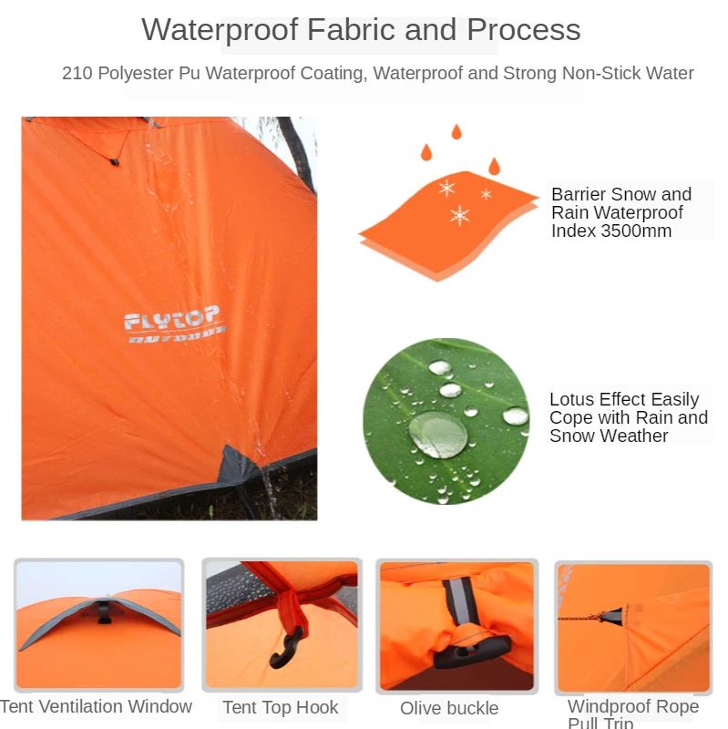Палатка для кемпинга ветрозащитная с юбкой дождевиком|Палатки| |