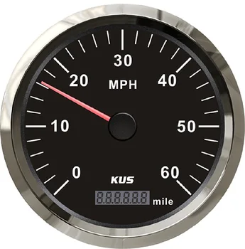 

New KUS 110mm 0-60MPH GPS Speedometer Boat Truck Auto Trailer Car Yacht Vessel 12V/24V Speedometer With Red/Yellow Backlight