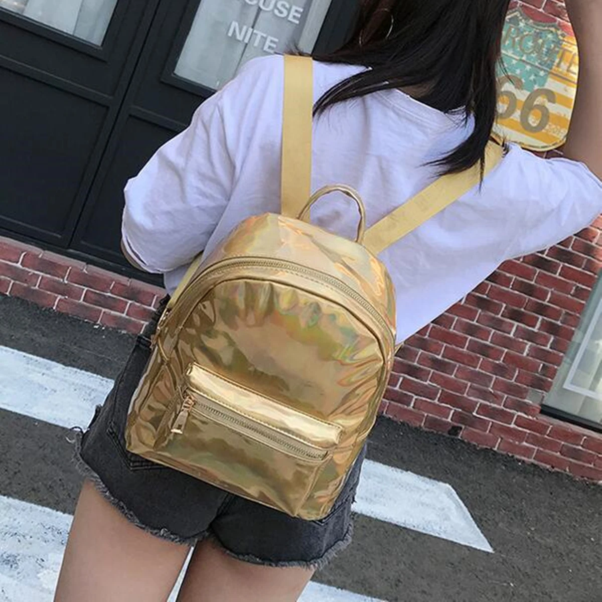 Женские сумки для хранения сверкающие школьные сумки голографическая гамма-Лучевая Голограмма Рюкзак сумка на плечо дорожная сумка