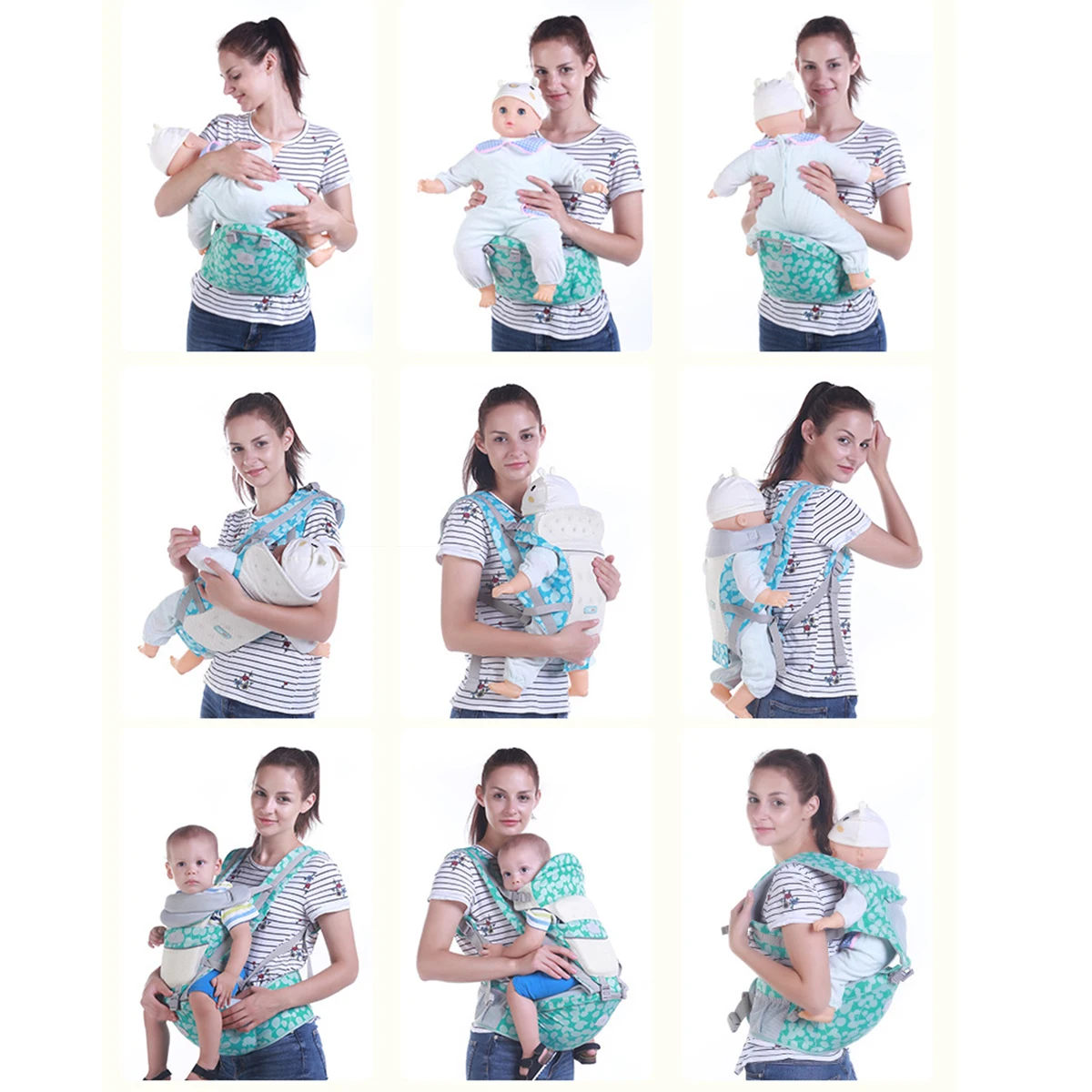 От 0 до 36 месяцев Многофункциональный 25 кг место хранения ремень для новорожденных в стиле «хип Хипсит(пояс для ношения ребенка) рюкзак для сиденья накидка для новорожденных для мамы и малыша, набедренная переноска сиденье