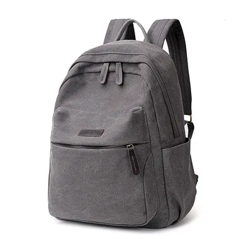 

Classic Canvas Women Backpack Large Capacity Multiple Zip Pocket School Bags Travel Bag Teenage Girls Schoolbag