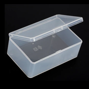 

High Quality 1PC Plastic Small Clear Transparent Store With Lid Storage Box Coin Collection Container Case