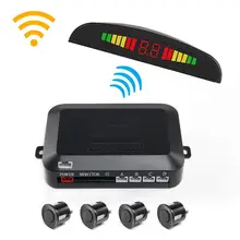 Système de capteur de stationnement automatique Parktronic de voiture sans fil avec 4 capteurs renversant l'affichage de LED de détecteur de moniteur de Radar de stationnement de voiture