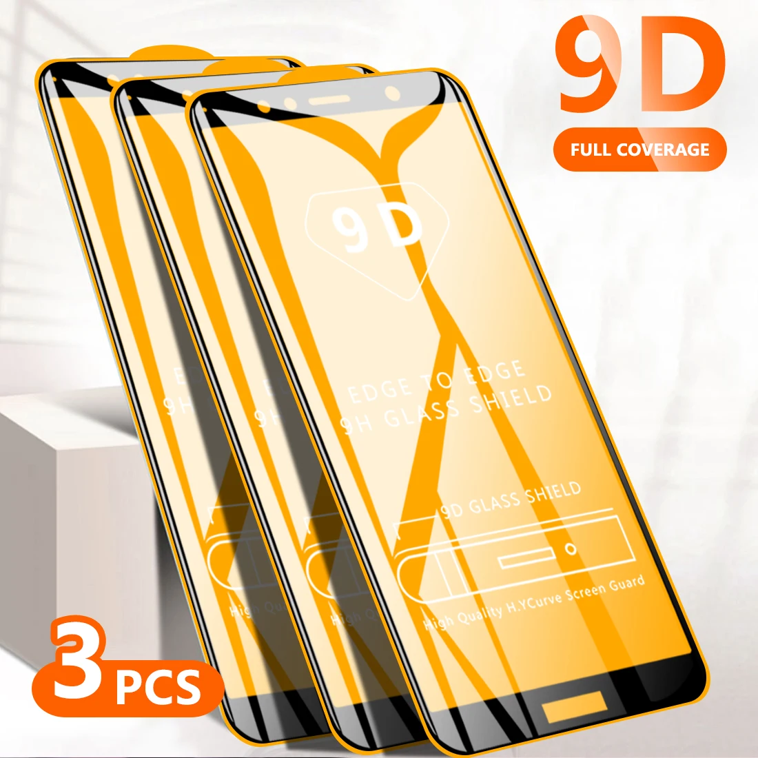 

3Pcs 9D Tempered glass for Huawei Mate20 20 pro lite for Mate 10 pro lite P20 pro lite P30 pro lite Full cover protective film