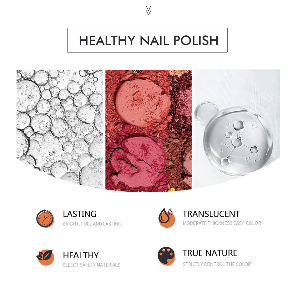 Description Picture 3 of itemCHUNSHU Glazed UV Gel Top Coat 10ml 2in1 No Wipe Translucent Color Varnish Seal Long Lasting High Gloss Semi Permanent Nail Art