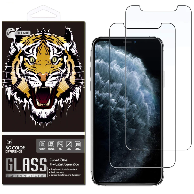 Закаленное защитное стекло для iPhone 6 7 8 plus XR Xs Max 11 pro max 2 шт. | Мобильные телефоны и