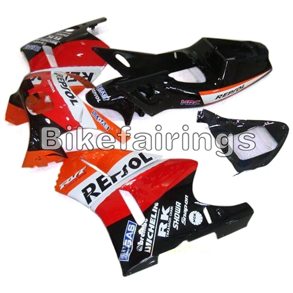 ABS Пластик полный комплект обтекателя Для Honda RVF400R NC35 V4 1993-1998 94 95 96 97 98 мотоциклетный кузов Repsol оранжевый красный черный