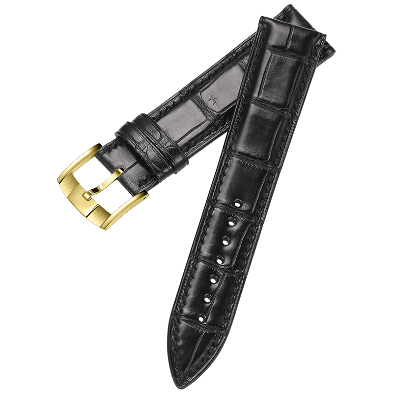 Часы CHIMAERA WatchbandsCustom, ремешок для часов из настоящей французской кожи аллигатора, ремешок для часов, браслет на запястье