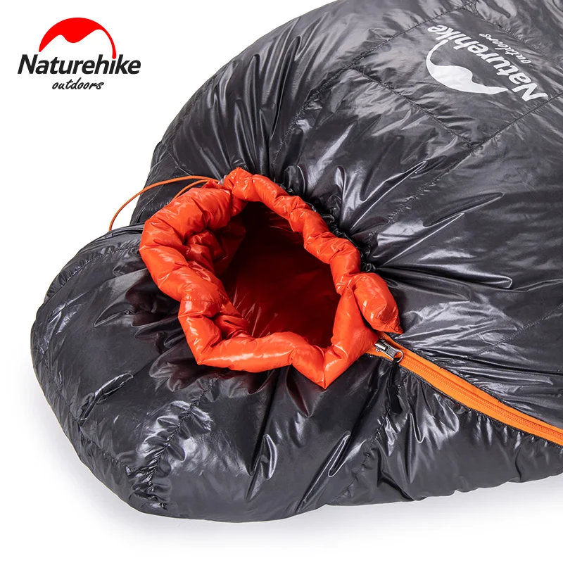 Naturehike Ultralight Compact Winter Goose Down Filled Waterproof Camping Sleeping Bag Cold Weather Mummy Hiking Sleeping Bag